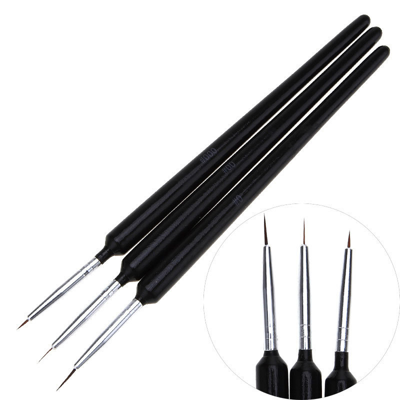 Detailing Brush Set - Набор из 3 ультратонких кистей для