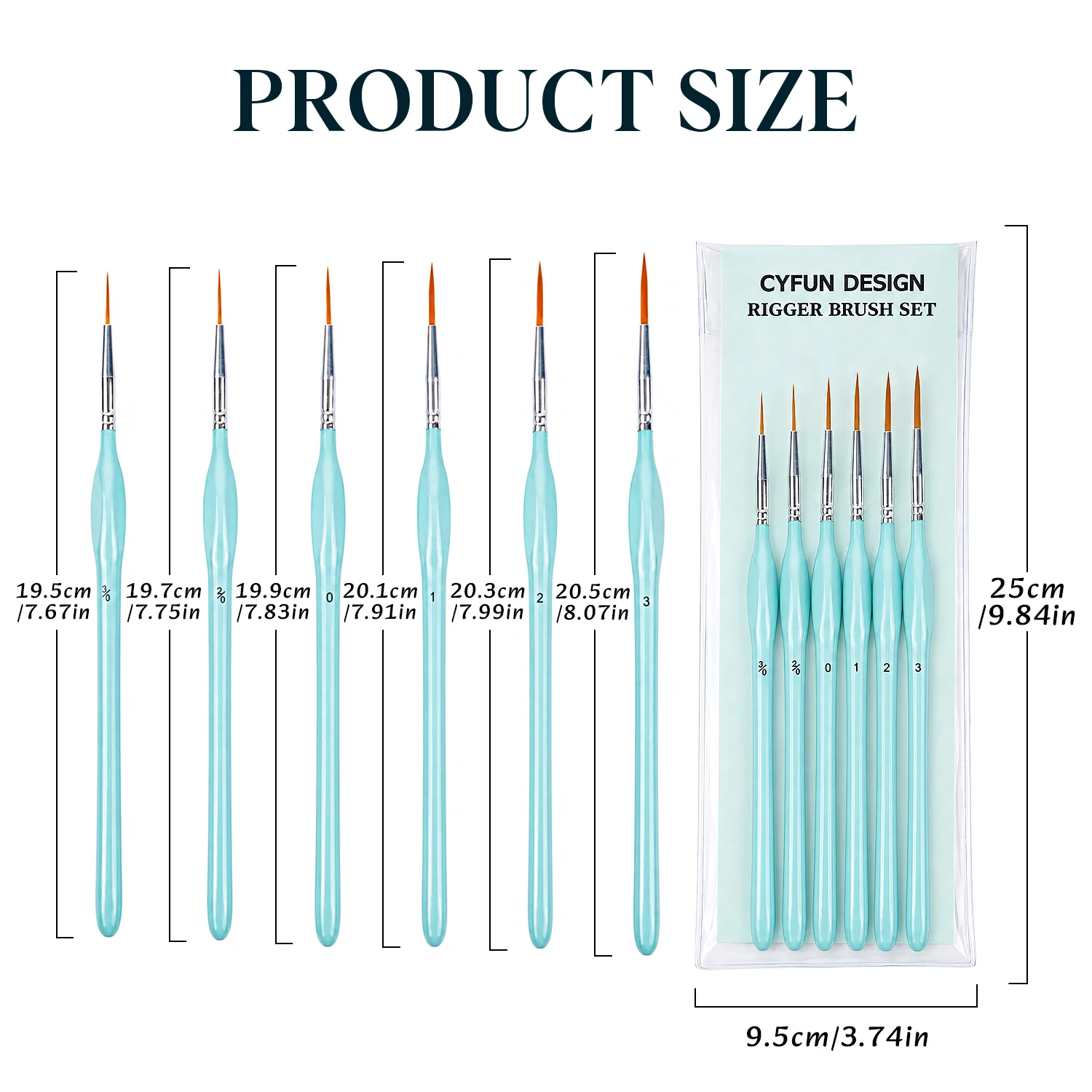 Набор из 6 кистей для рисовани – обзор и цена Detailing Brush Set
